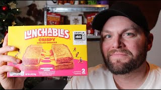 Lunchables Crispy Grilled Cheese Pepperoni Pizza Sandwich [upl. by Platas]