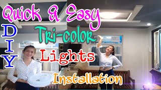 DIY Paano mag replace ng tricolor lights sa existing pin light [upl. by Rondon]