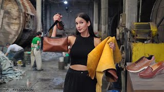 Así es el impactante proceso para hacer zapatos y bolsas de piel  León Guanajuato [upl. by Isbella]