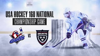 LONG ISLAND GULLS vs BK SELECTS  USA HOCKEY NATIONALS 16U CHAMPIONSHIP GAME  Clanko Media  2022 [upl. by Rosel]