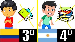 LOS 7 PAÍSES LATINOS QUE MÁS ODIAN LA ESCUELA [upl. by Amik]