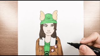 Apprendre à Dessiner Skye de Fortnite  Tutoriel Facile [upl. by Searby459]