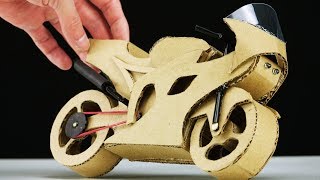 DIY Motorcycle Cardboard Model [upl. by Yelyah]