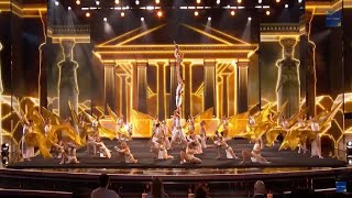 Zurcaroh  Unbelievable Acrobatic Aerial Dance Group  Act set in Egypt  Americas Got Talent 2018 [upl. by Nlyak]