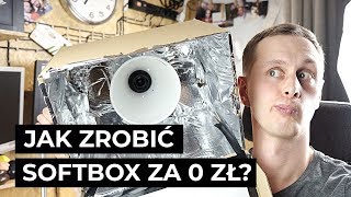 Jak zrobić SOFTBOX z lampki za darmo DIY [upl. by Anoval]