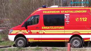 Feuerwehr bekämpft Waldbrand [upl. by Bolton631]