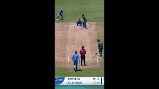 In the firing line 😶 U19WorldCup Cricket ytshorts [upl. by Aniroz]