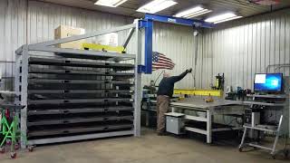 Sheet Metal Loading at 6L Designs quotMetal in Motionquot [upl. by Amari475]