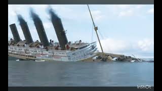 Lusitania Real Time Sinking Sped Up [upl. by Nashner272]