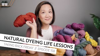 Unexpected Lessons from Natural Dyeing  Episode 157  Taking Back Friday  a fibre arts vlog [upl. by Aznola]