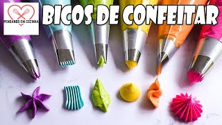 CONFEITARIA PARA INICIANTES  9 Tipos de BICOS DE CONFEITAR que não Pode Faltar Na Sua Cozinha [upl. by Ivar606]