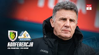 KONFERENCJA  Stal Stalowa Wola  Stal Rzeszów 12 kolejka Betclic 1 Ligi 5102024 [upl. by Nioe]