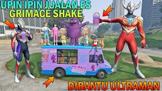 UPIN IPIN JUALAN ES GRIMACE SHAKE DIBANTU KELUARGA ULTRAMAN [upl. by Dorlisa]