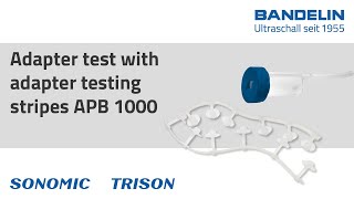 SONOMIC TRISON Adapter test with adapter testing stripes APB 1000 [upl. by Ahsinej]