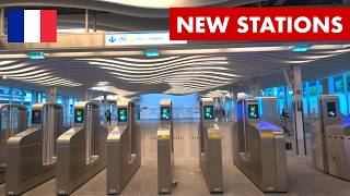 6 New Stations in Paris Metro Line 11 Walking Tour amp Train Ride 4K HDR [upl. by Ecnarepmet273]