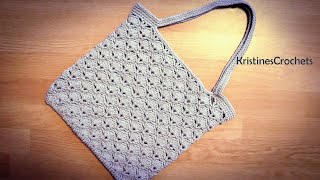 How To Crochet Shell Stitch Tote Bag [upl. by Nnahteb85]