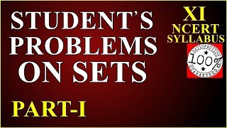 Class 11 Maths Student Problems on Chapter 1 Sets 2019 Q7 [upl. by Arat]