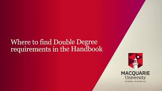 Double Degree Handbook Guide [upl. by Domash577]