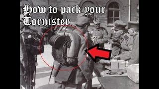 How to pack a WWI German Tornister WWI German Reenactor Tutorial [upl. by Akinaj]