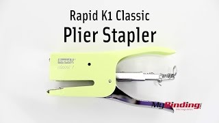 Rapid K1 Classic Plier Stapler [upl. by Wilkinson]