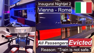 ÖBB Nightjet 2 Inaugural Train Vienna  Rome FAILURE Train ended in Florence [upl. by Aizti]