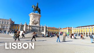 Autumn Day Riverside Walk in Lisbon PORTUGAL 🇵🇹 [upl. by Eadwine]