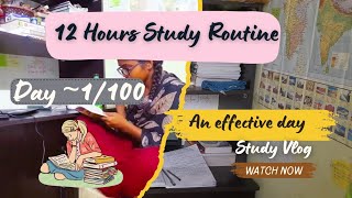 01100 Days Study Challenge 🔥🎯 12 HoursDay 📚 studygirl studyvlog dailyvlog upscaspirant 🔥🎯 [upl. by Gauntlett536]