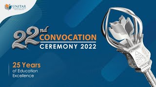 UNITAR 22nd Convocation Ceremony 2022 26 November 2022 Afternoon Session [upl. by Eustace]