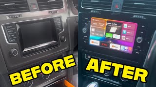 UPGRADING GOLF MK7 INFOTAINMENT SYSTEM  APPCONNECT NAV  MIB1 TO MIB2 [upl. by Aicemat]