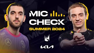 La Penta  Kia Mic Check  2024 LEC Summer Playoffs Round 1 [upl. by Hsinam504]