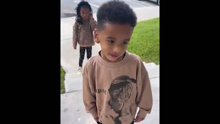 Safaree amp Erica Menas Son Legend Is Too Fly On His Way To School With Sister Safire [upl. by Adiaz]