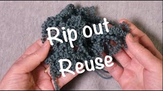 Reusing Yarn  Technique Tuesday [upl. by Enyawd]