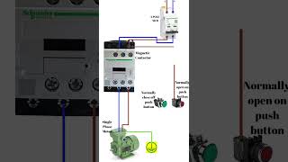 single phase motor connection with magnetic contactor wiring diagram [upl. by Delacourt]