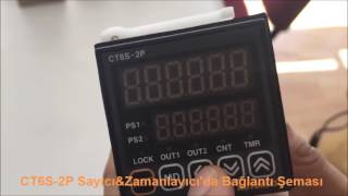 Autonics Sayıcı CT6S Bağlantı Şeması ve Ürüne Genel Bakış [upl. by Melentha143]