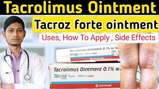 Tacroz forte 01 ointment  Review  tacrolimus ointment 01 ww review  tacroz forte [upl. by Frolick86]