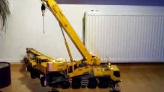 RC CRANE LIFT OTHER RC CRANE BIG SELF MADE RC CRANE RC CONSTRUCTION SITE LTM 1100 [upl. by Eignat]