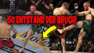 SCHOCK SO HAT Conor McGregor sich das BEIN GEBROCHEN UFC 264 [upl. by Aneris]