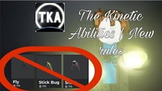 Roblox TKAThe Kinetic Abilities Small hitbox package expanded updatepatch [upl. by Esyahc]