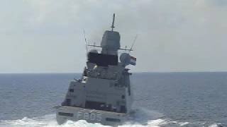 HNLMS Evertsen turns off coast of Somalia [upl. by Grazia]