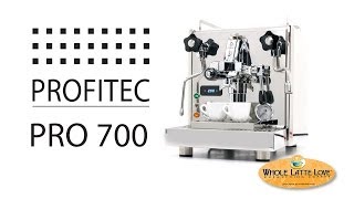 Profitec Pro 700 Dual Boiler Espresso Machine Overview [upl. by Stanwin]