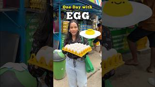 One day Fulla Eggs  Challenge  wait till the end 🥚🪺 funny foodchallenge [upl. by Atnad]