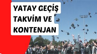 YÖK SON DAKİKA YATAY GEÇİŞ TAKVİM VE KONTENJAN LİSTESİ AÇIKLANDI [upl. by O'Neill]