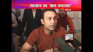 Virender Sehwag gets a Hair Transplant [upl. by Ahsaf]