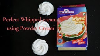 How make whipped cream  Easy Homemade Whipping Cream  Perfect Whipping Cream with Powder Cream [upl. by Aihsined]