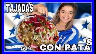 TAJADAS 🇭🇳CON PATAS DE 🐓 POLLOSABOR CATRACHOCOMIDAS TÍPICAS HONDUREÑASPASO A PASOPREPARACION [upl. by Anirdua]