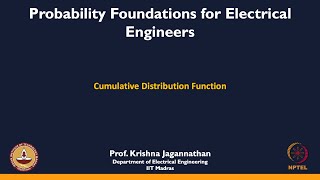 mod04lec29  Cumulative Distribution Function [upl. by Junette731]