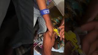 IV Cannula Insertion how To Insert IV Cannula doctor mbbs youtubeshorts ytshorts neet shorts [upl. by Oilasor]