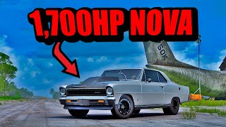 Forza Horizon 5  1700HP quotTwinTurboquot Chevy Nova Super Sport Drag Build [upl. by Gaivn]