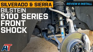 20192024 4WD Silverado amp Sierra 1500 Bilstein B8 5100 Series Front Shock Review amp Install [upl. by Cote]