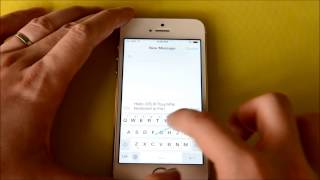 TouchPal Keyboard for iOS8 demo [upl. by Ahsinrad]